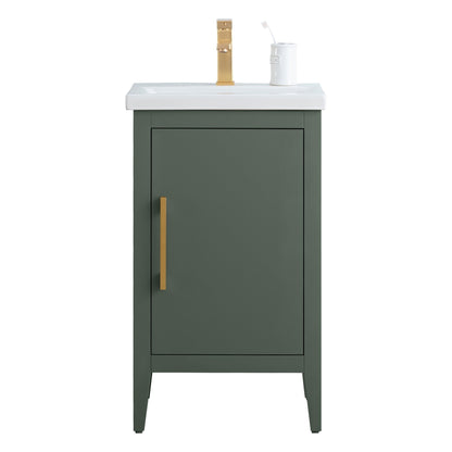 Mobiletto per lavabo da bagno Vanity Art 20 o 24 o 30 con piano in ceramica