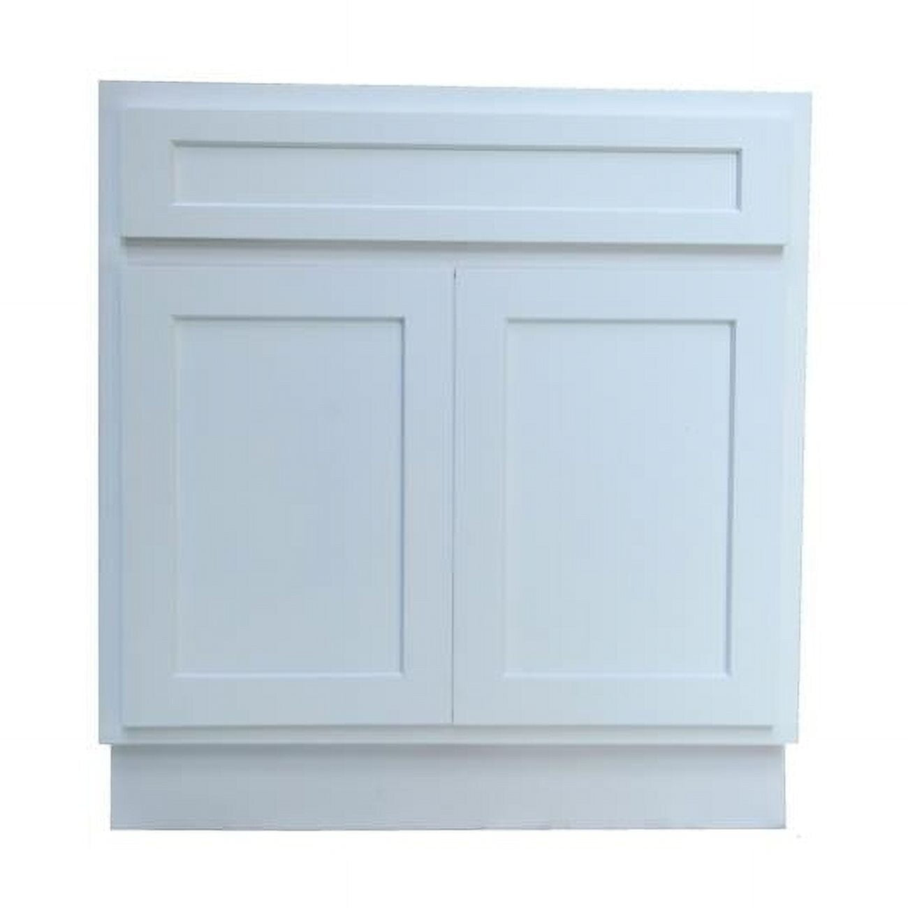 Mobiletto per lavabo da bagno Vanity Art in legno massello da 24 pollici con lavabo singolo
