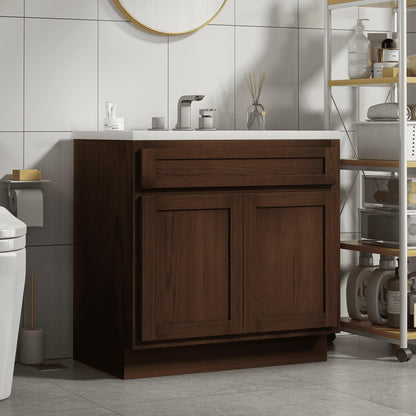 Mobiletto per lavabo da bagno Vanity Art da 36 pollici con lavabo singolo