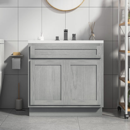 Mobiletto per lavabo da bagno Vanity Art da 36 pollici con lavabo singolo