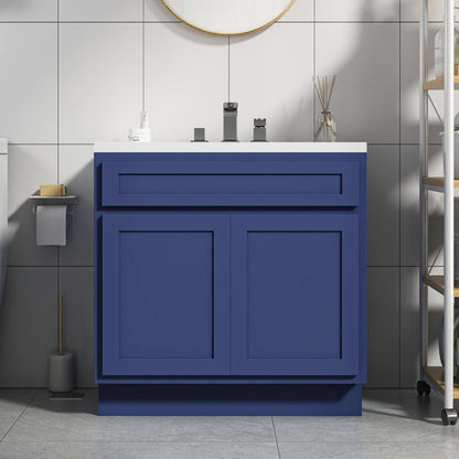 Mobiletto per lavabo da bagno Vanity Art da 36 pollici con lavabo singolo