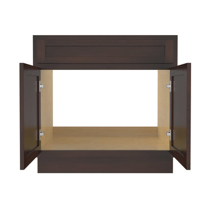 Mobiletto per lavabo da bagno Vanity Art da 36 pollici con lavabo singolo