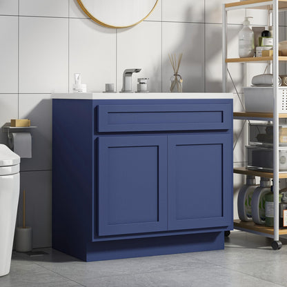 Mobiletto per lavabo da bagno Vanity Art da 36 pollici con lavabo singolo