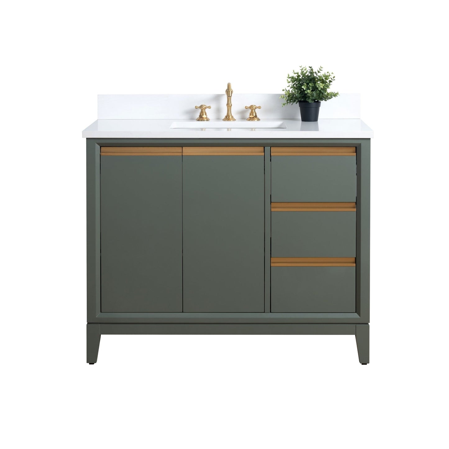 Mobile bagno Vanity Art con lavabo in ceramica e piano in marmo ingegnerizzato