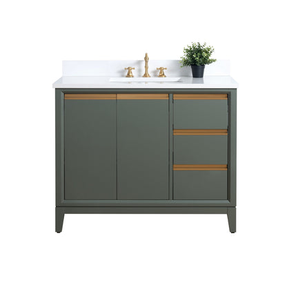 Mobile bagno Vanity Art con lavabo in ceramica e piano in marmo ingegnerizzato