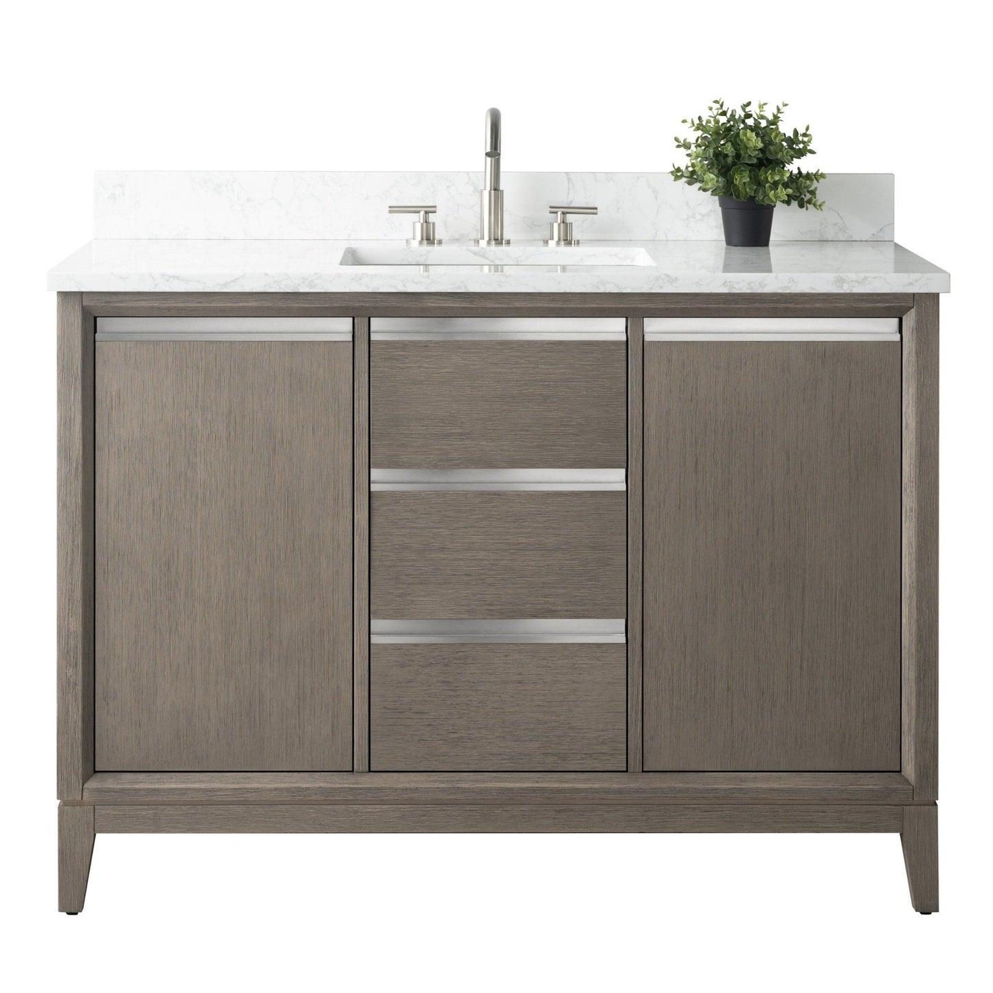 Mobile bagno Vanity Art con lavabo in ceramica e piano in marmo ingegnerizzato
