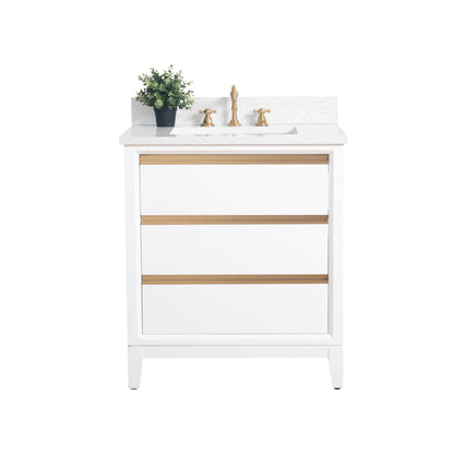 Mobile bagno Vanity Art con lavabo in ceramica e piano in marmo ingegnerizzato