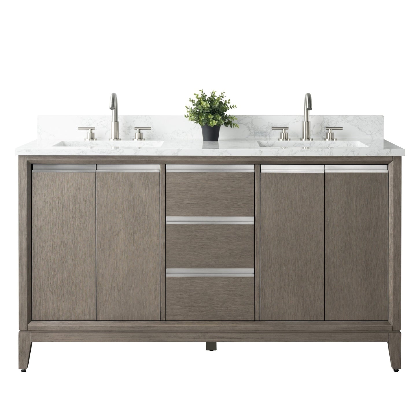 Mobile bagno Vanity Art con lavabo in ceramica e piano in marmo ingegnerizzato