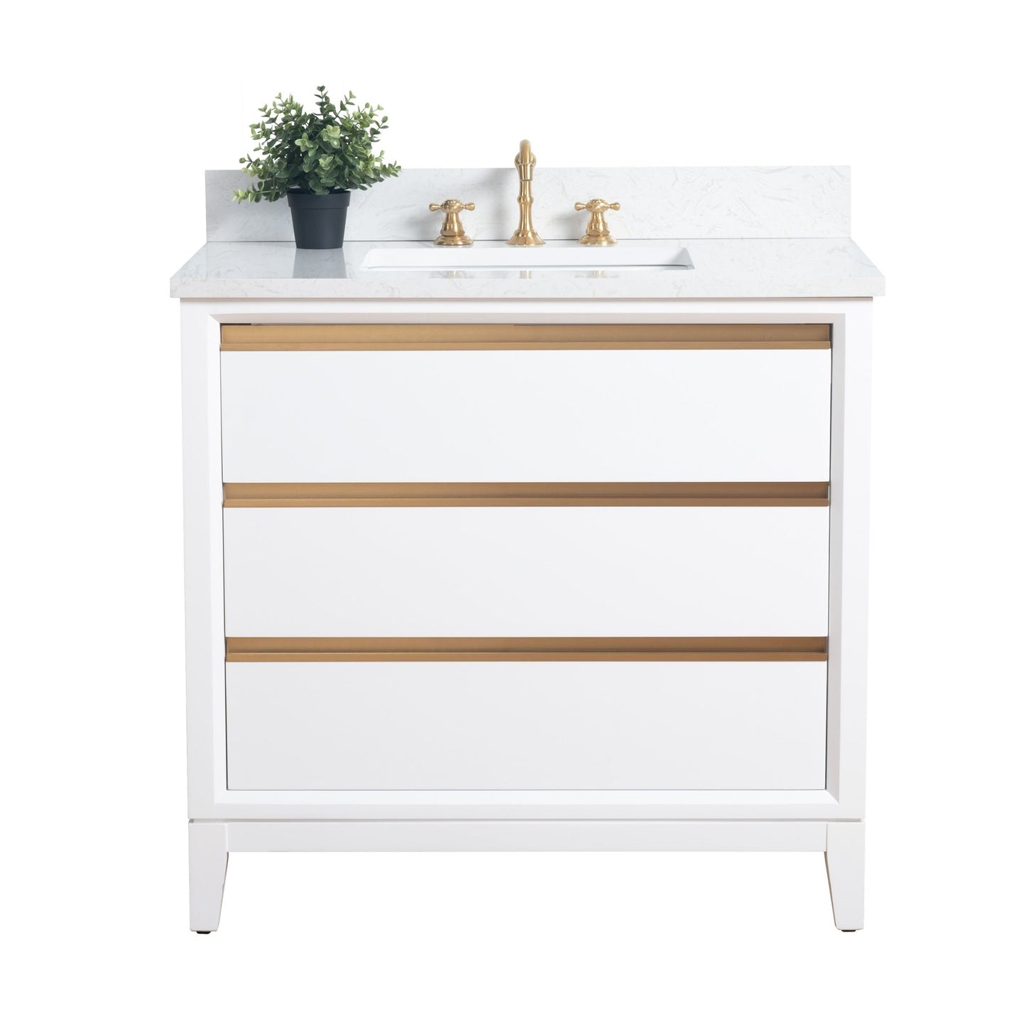 Mobile bagno Vanity Art con lavabo in ceramica e piano in marmo ingegnerizzato