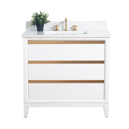 Mobile bagno Vanity Art con lavabo in ceramica e piano in marmo ingegnerizzato