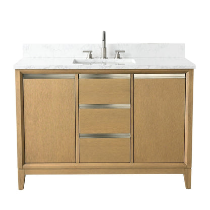 Mobile bagno Vanity Art con lavabo in ceramica e piano in marmo ingegnerizzato