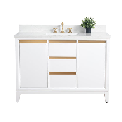Mobile bagno Vanity Art con lavabo in ceramica e piano in marmo ingegnerizzato
