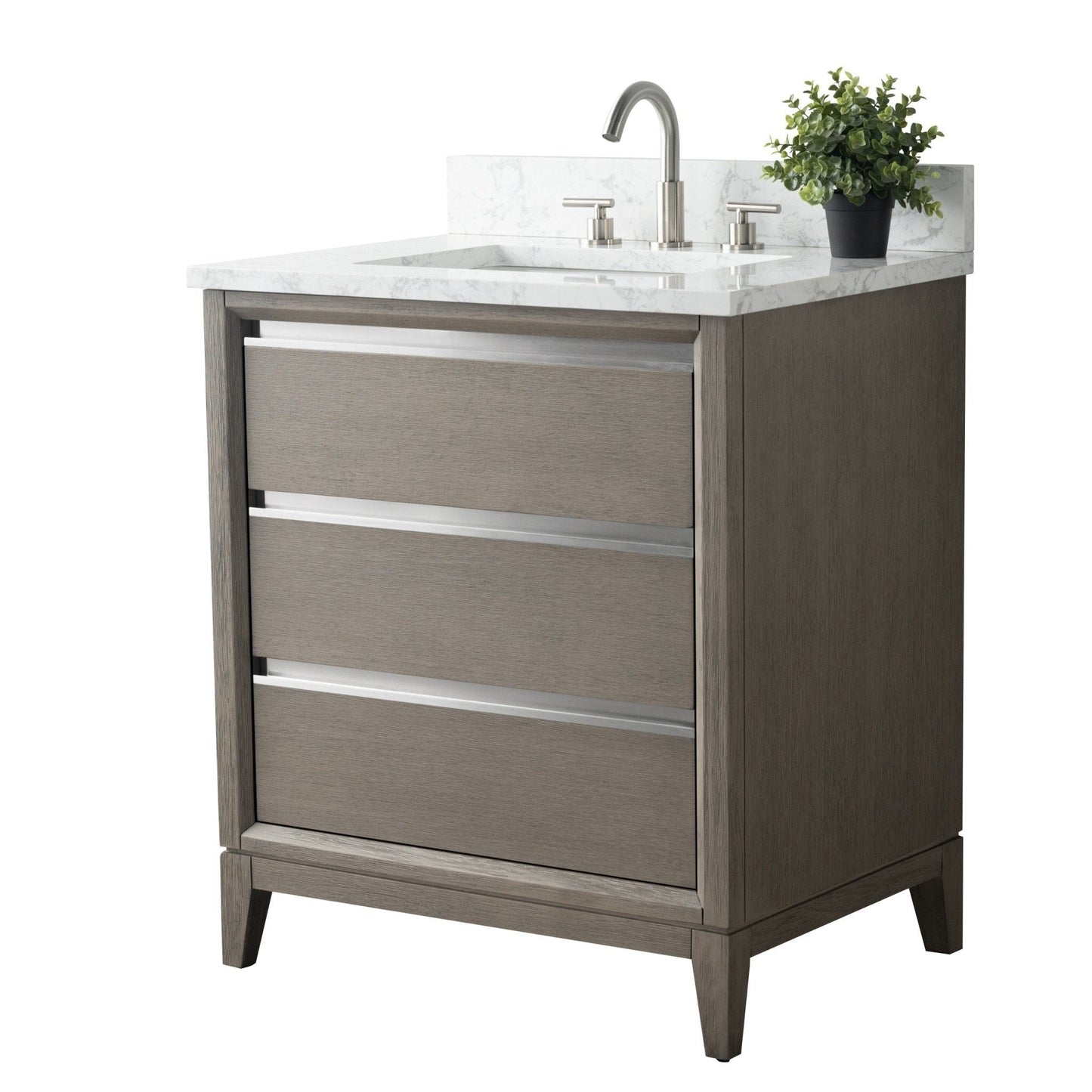 Mobile bagno Vanity Art con lavabo in ceramica e piano in marmo ingegnerizzato