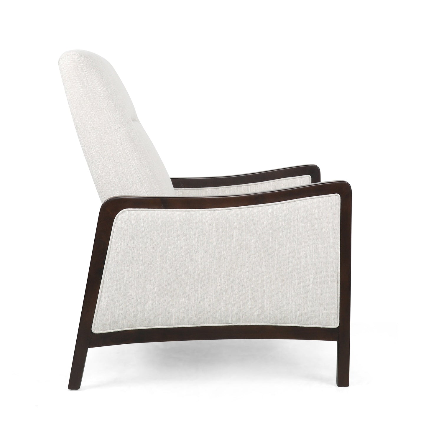 Poltrona reclinabile imbottita contemporanea Veatch Pushback di Christopher Knight Home