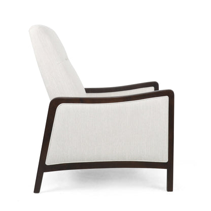 Poltrona reclinabile imbottita contemporanea Veatch Pushback di Christopher Knight Home