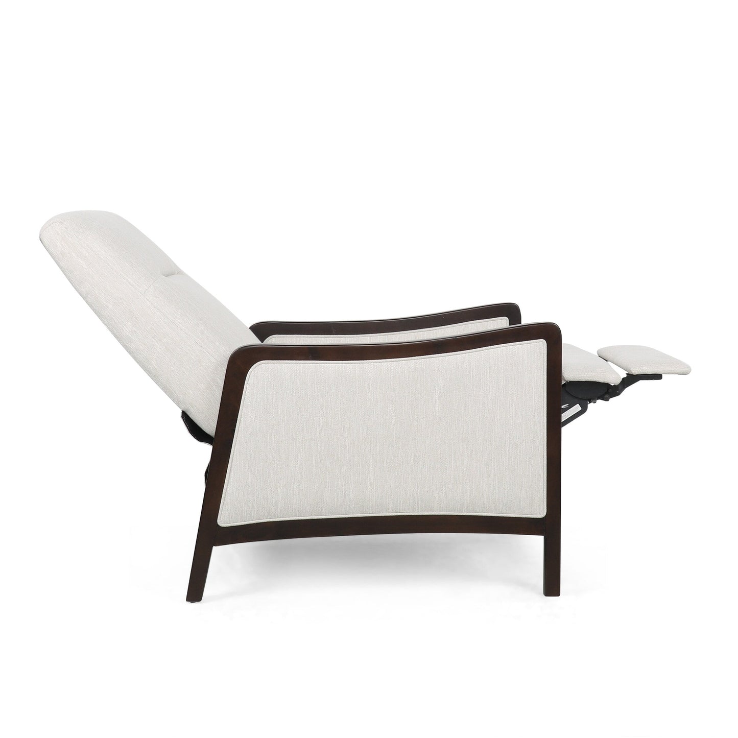 Poltrona reclinabile imbottita contemporanea Veatch Pushback di Christopher Knight Home