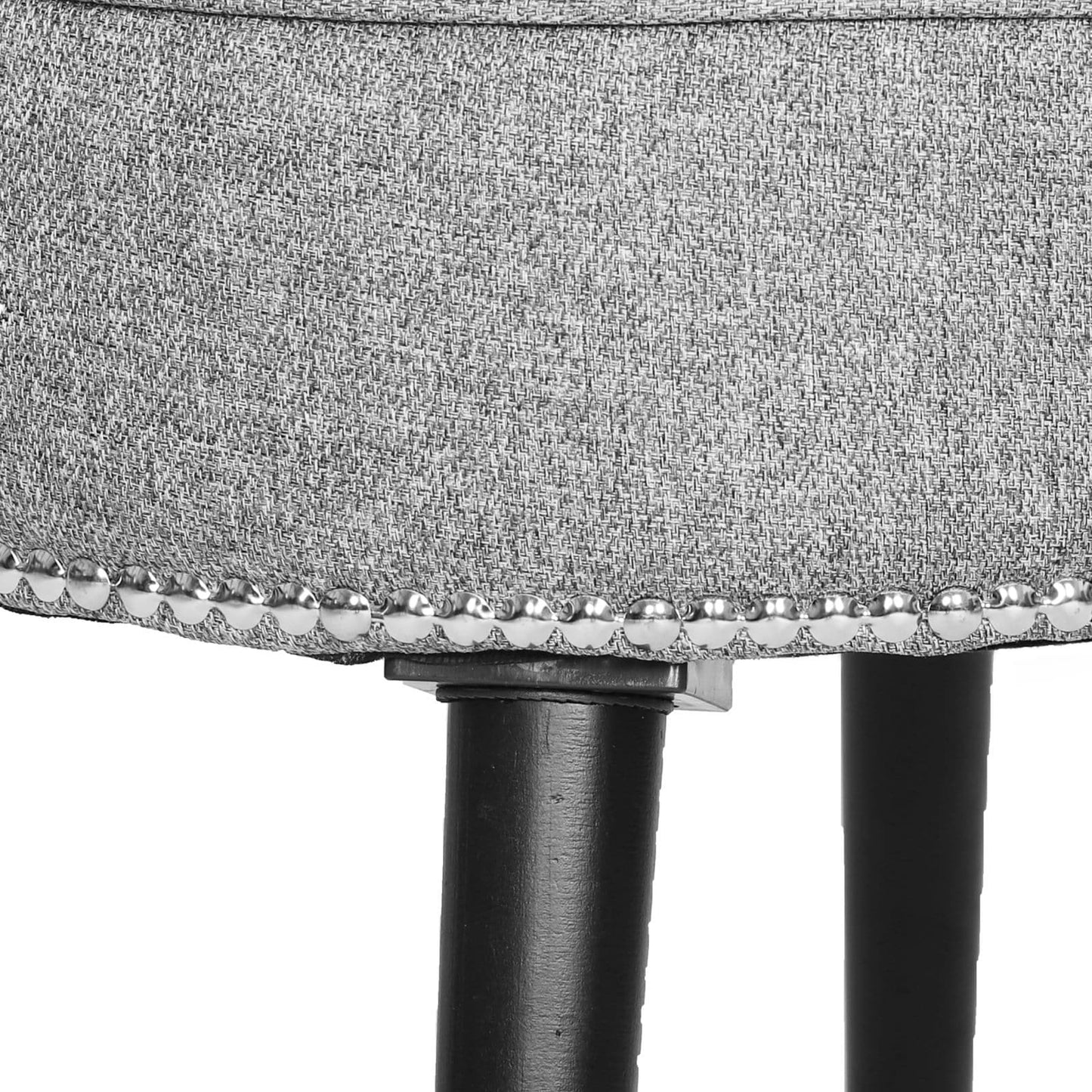 Sedia da trucco VEIKOUS con schienale basso e gambe in legno - 17,3 x 15,7 x 25,1