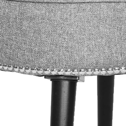 Sedia da trucco VEIKOUS con schienale basso e gambe in legno - 17,3 x 15,7 x 25,1