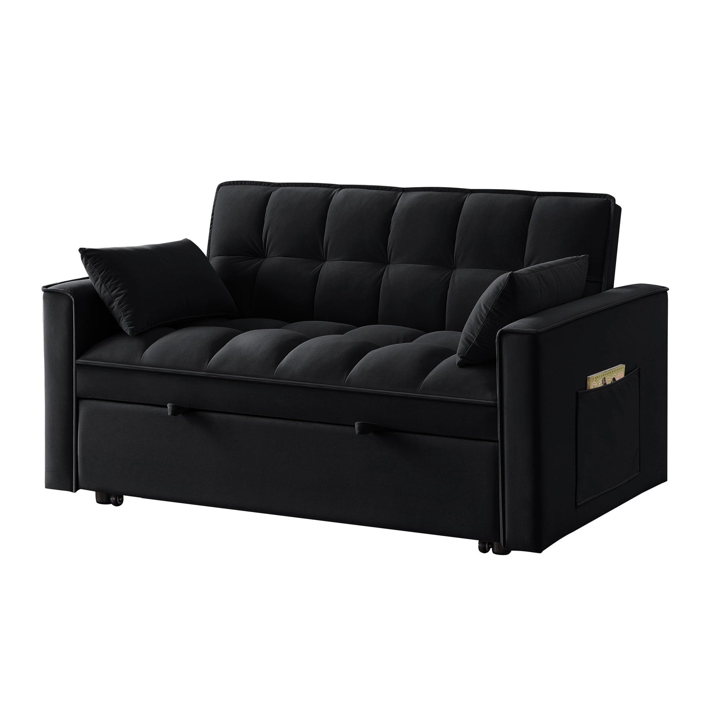 Divano letto estraibile 4 in 1 in velluto