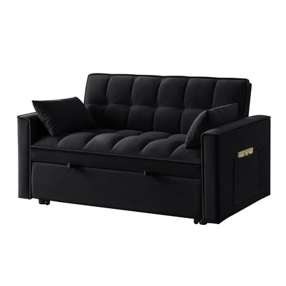 Divano letto estraibile 4 in 1 in velluto
