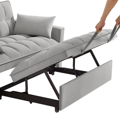 Divano letto estraibile 4 in 1 in velluto