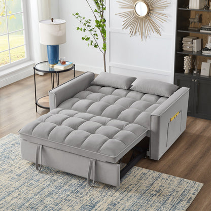 Divano letto estraibile 4 in 1 in velluto