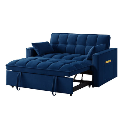 Divano letto estraibile 4 in 1 in velluto