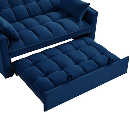 Divano letto estraibile 4 in 1 in velluto