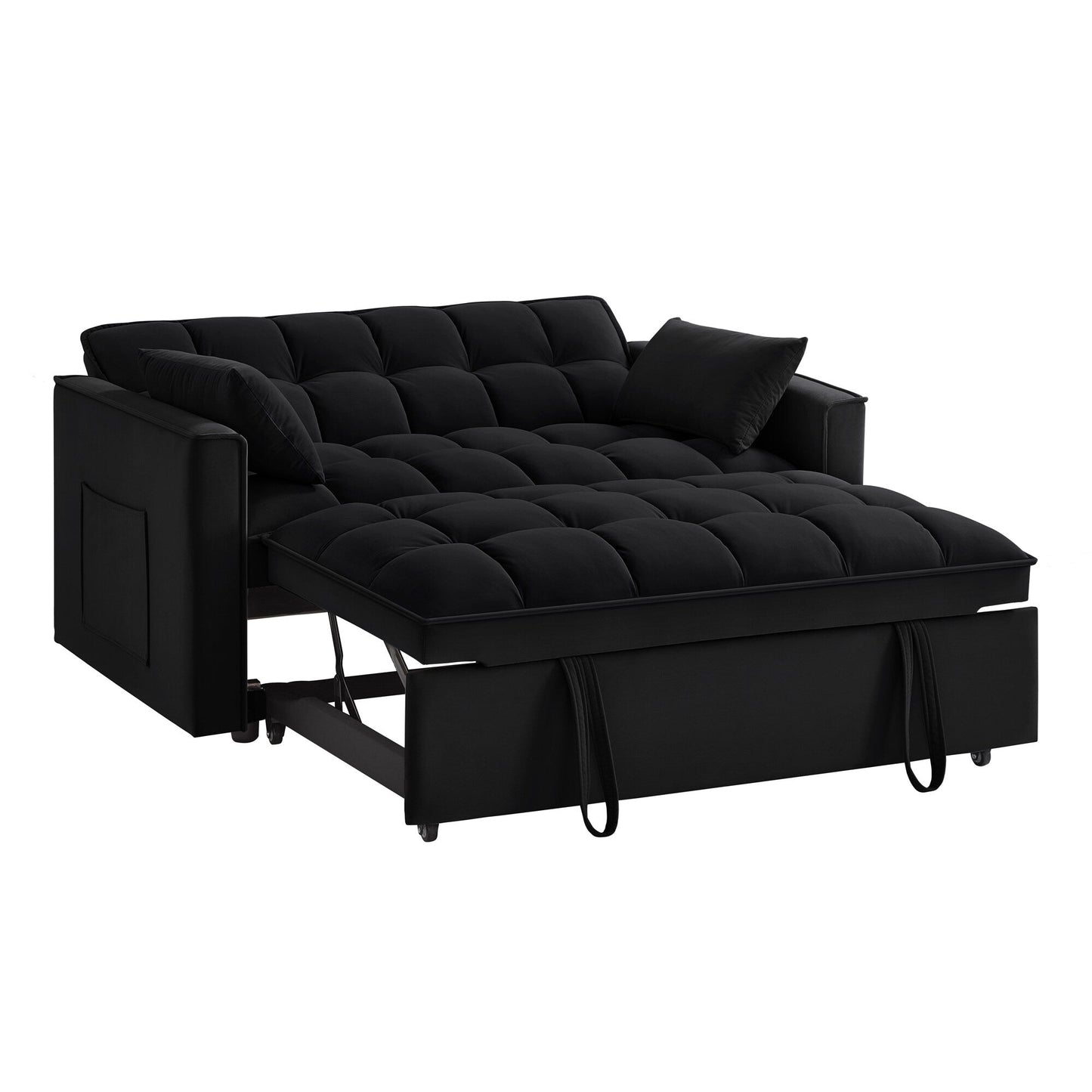 Divano letto estraibile 4 in 1 in velluto