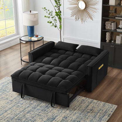Divano letto estraibile 4 in 1 in velluto