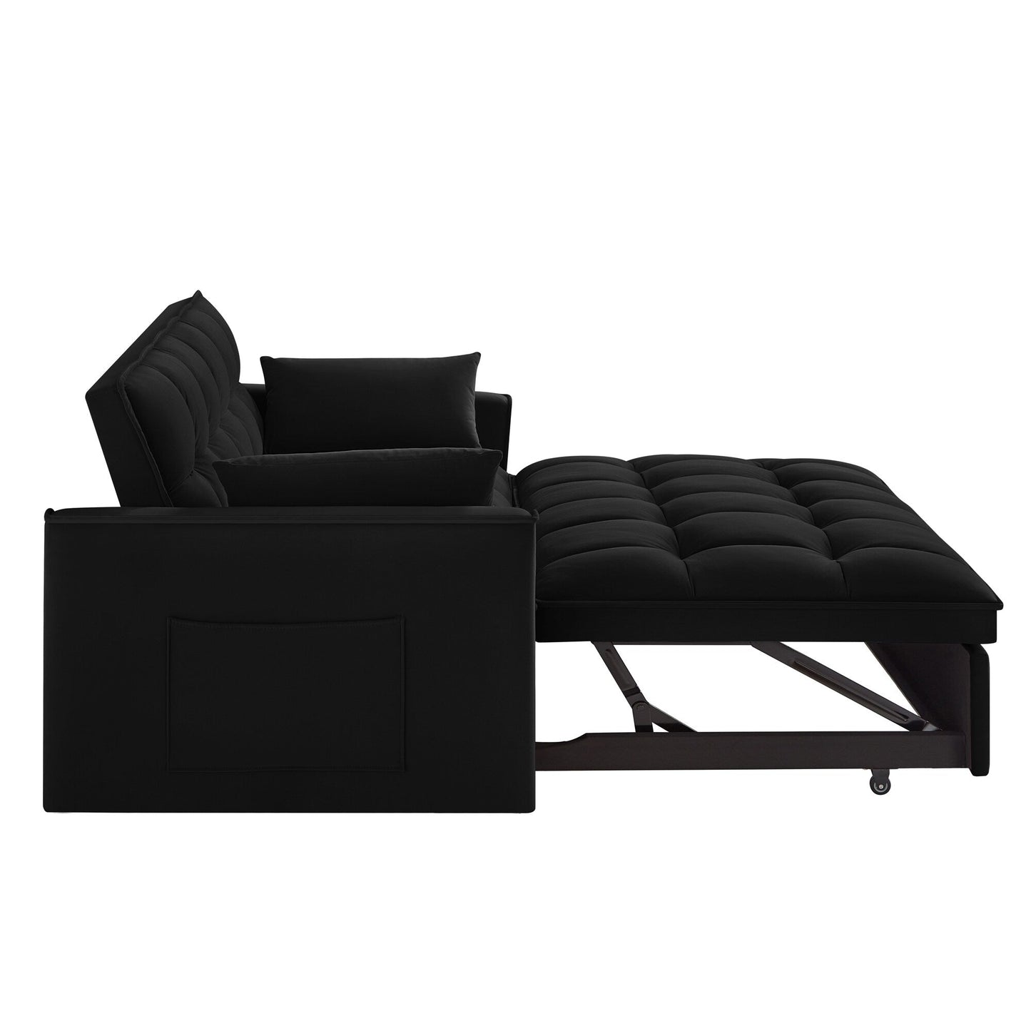 Divano letto estraibile 4 in 1 in velluto