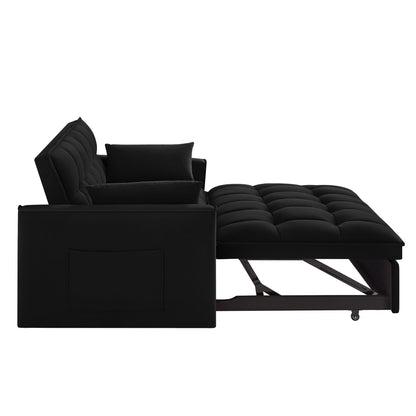 Divano letto estraibile 4 in 1 in velluto