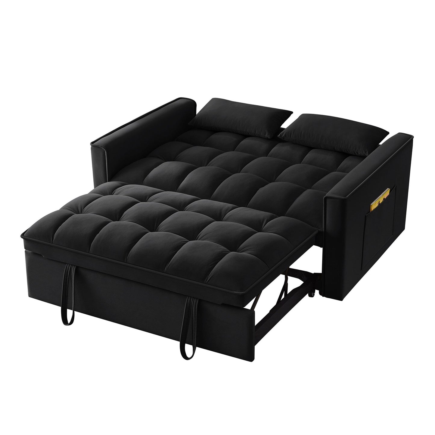 Divano letto estraibile 4 in 1 in velluto