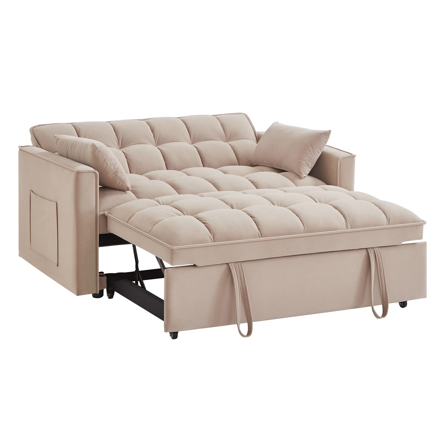Divano letto estraibile 4 in 1 in velluto