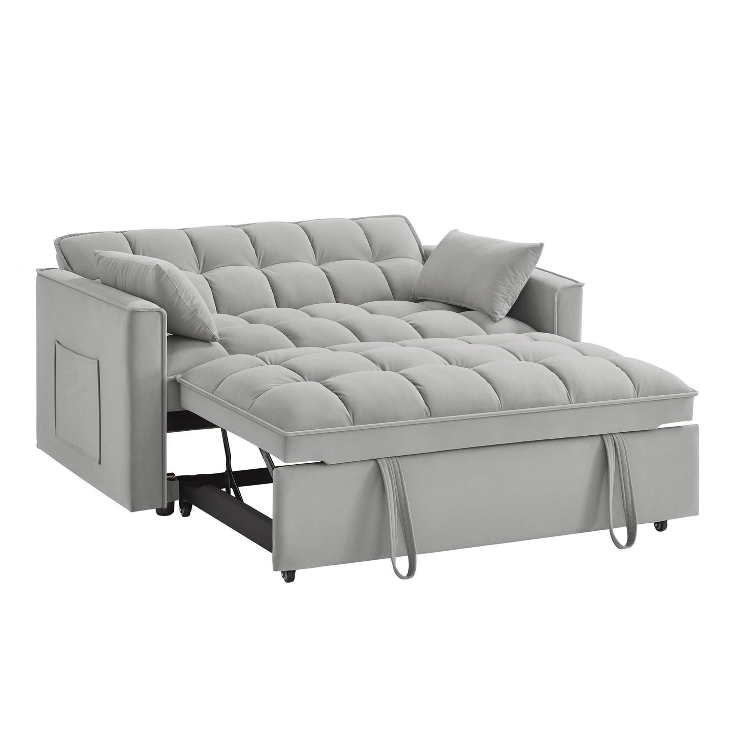 Divano letto estraibile 4 in 1 in velluto