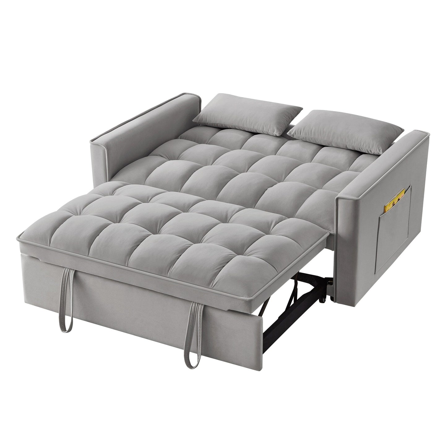 Divano letto estraibile 4 in 1 in velluto