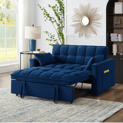 Divano letto estraibile 4 in 1 in velluto