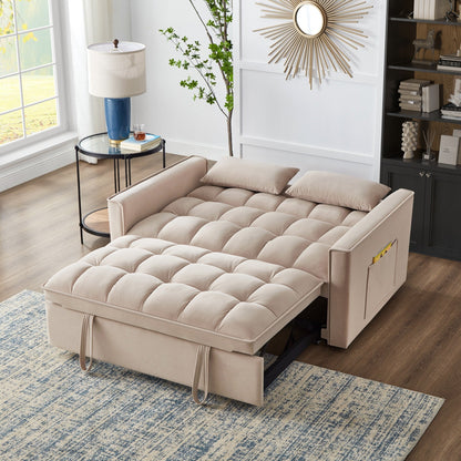 Divano letto estraibile 4 in 1 in velluto