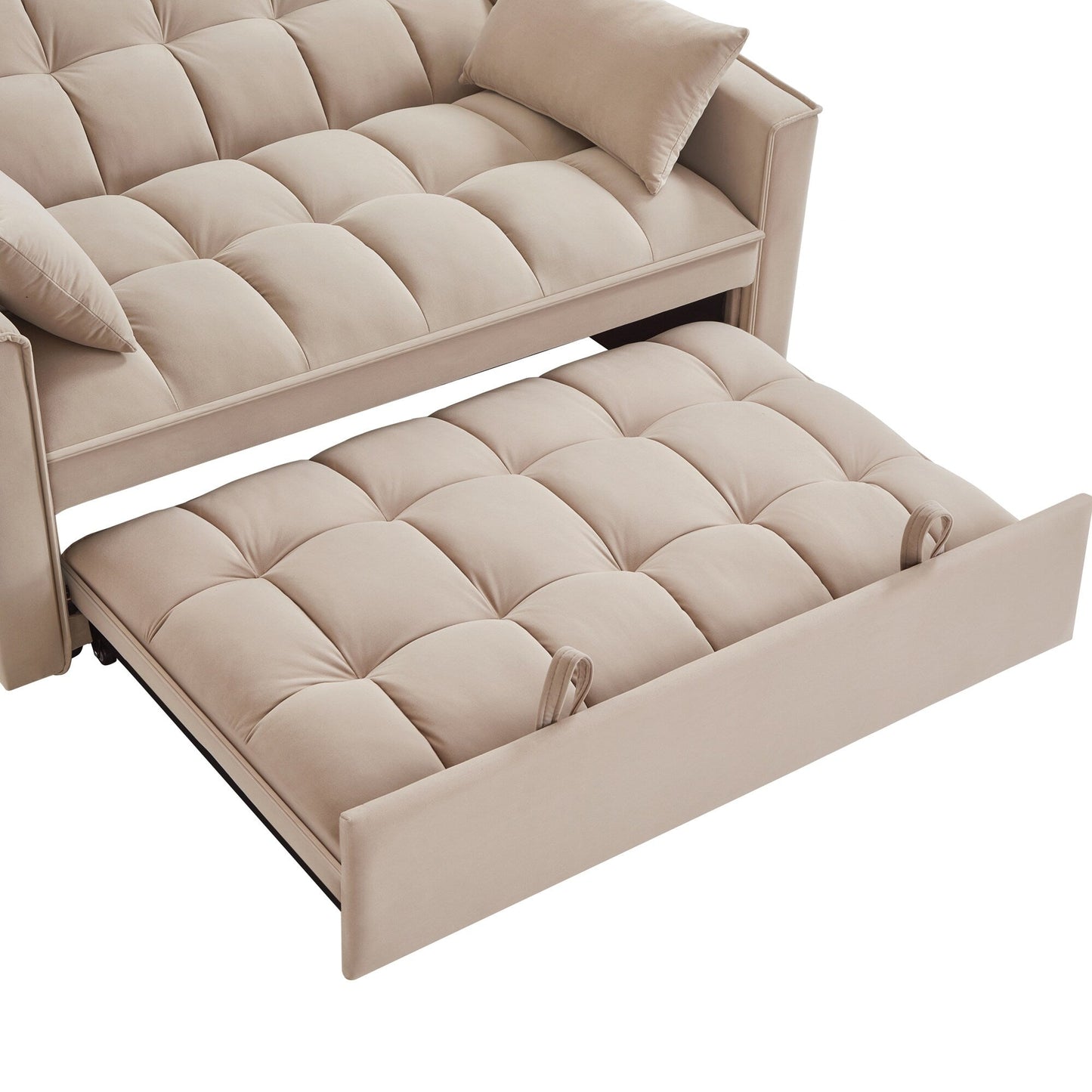 Divano letto estraibile 4 in 1 in velluto