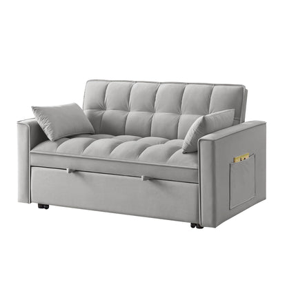 Divano letto estraibile 4 in 1 in velluto
