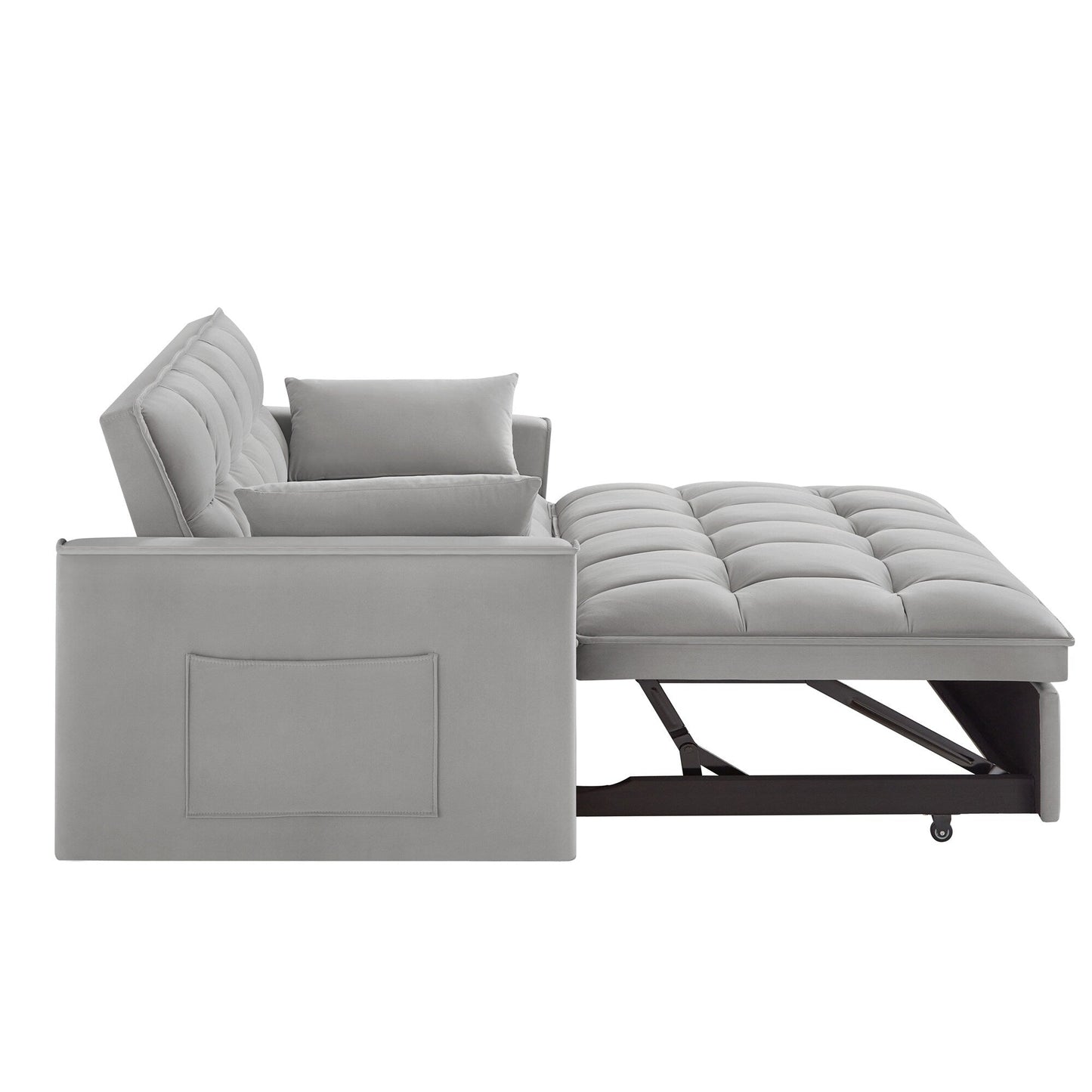 Divano letto estraibile 4 in 1 in velluto