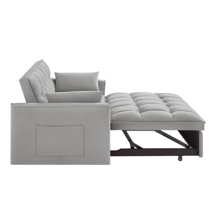 Divano letto estraibile 4 in 1 in velluto