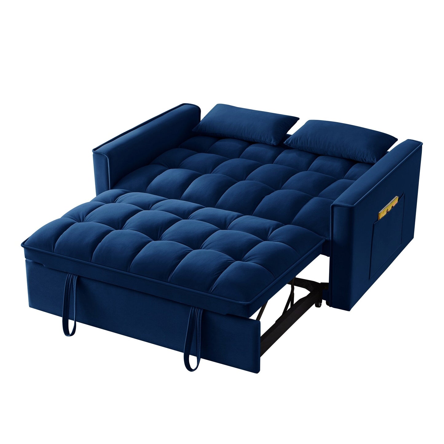 Divano letto estraibile 4 in 1 in velluto