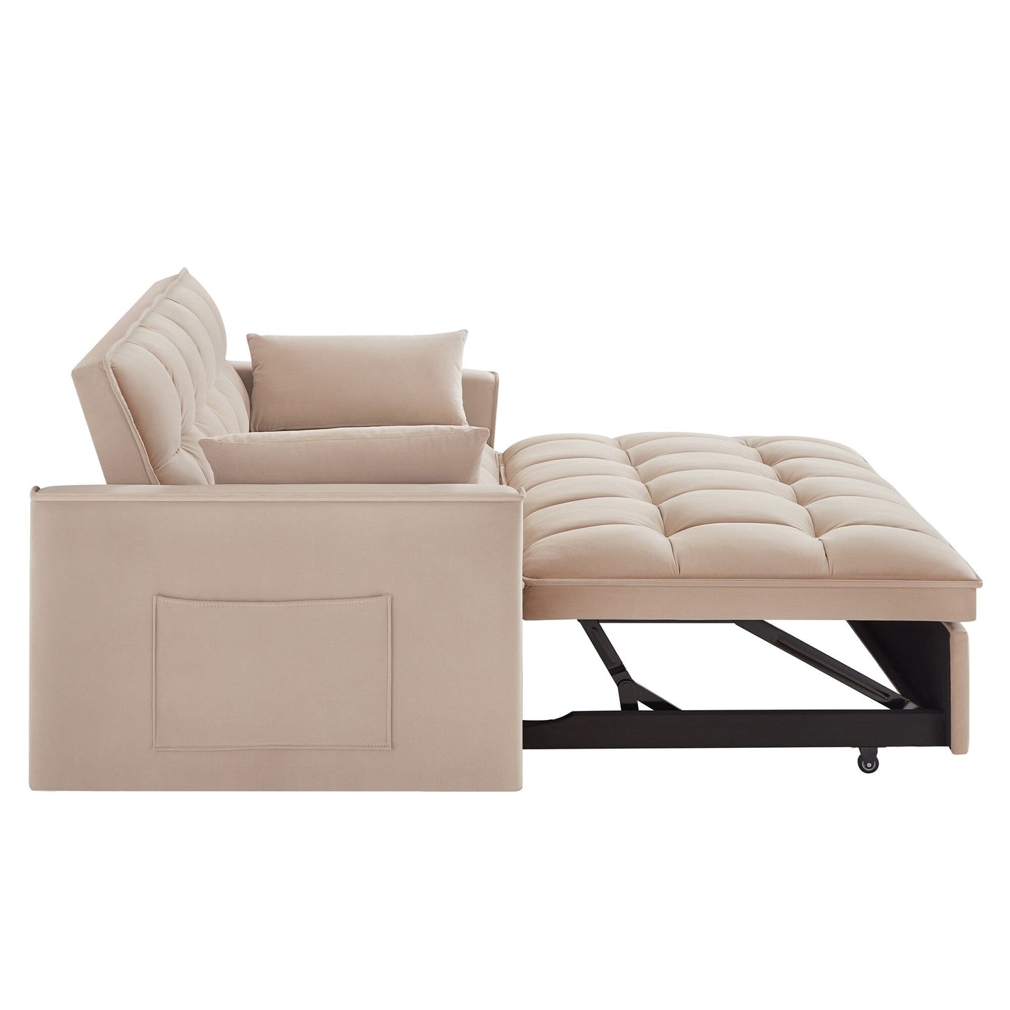 Divano letto estraibile 4 in 1 in velluto