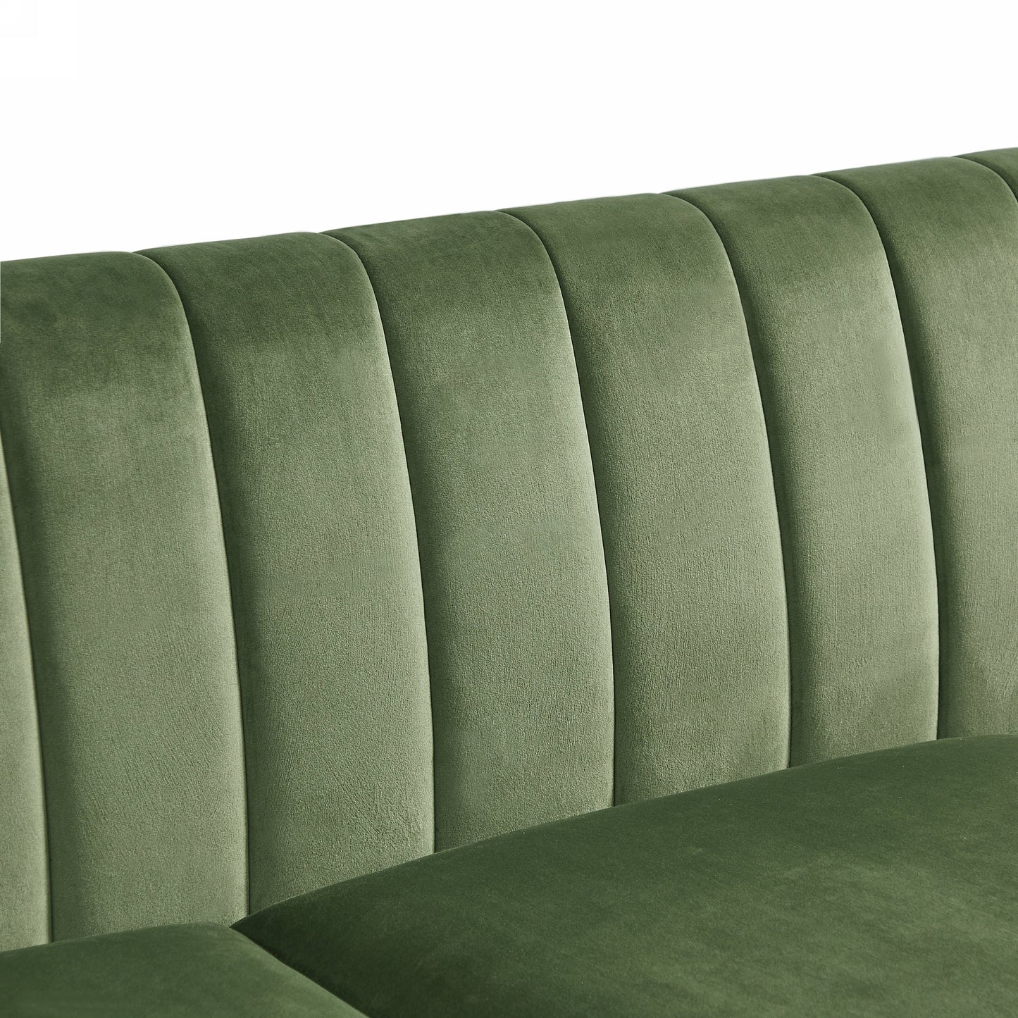 Divano Chesterfield imbottito in velluto