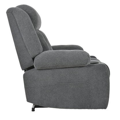 Poltrona reclinabile elettrica Velvet con poggiapiedi e tasca