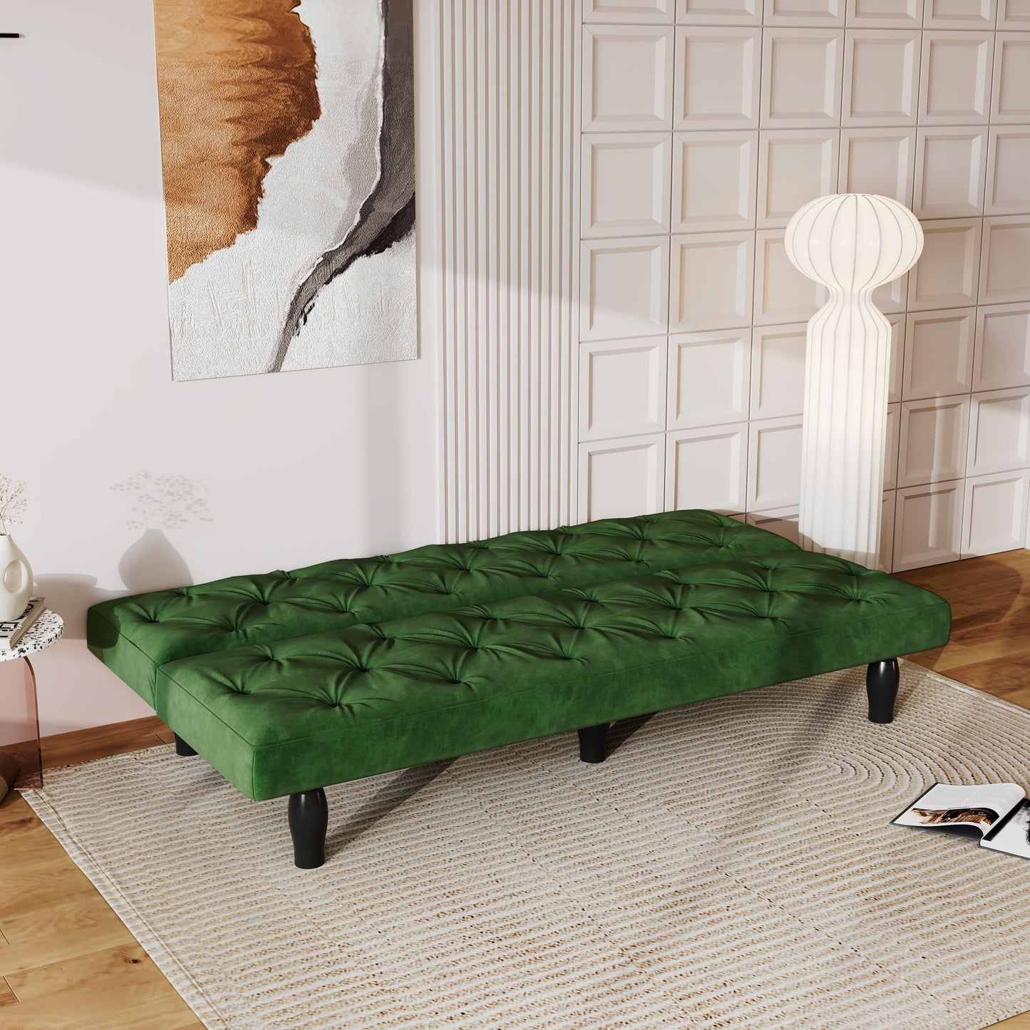 Divano letto in velluto