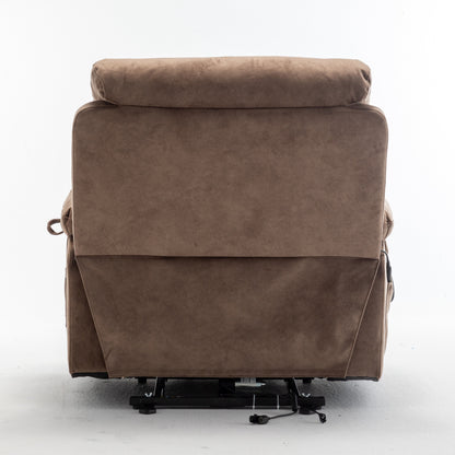 Poltrona reclinabile elettrica Velvet Wide con riscaldamento, massaggio e motore silenzioso
