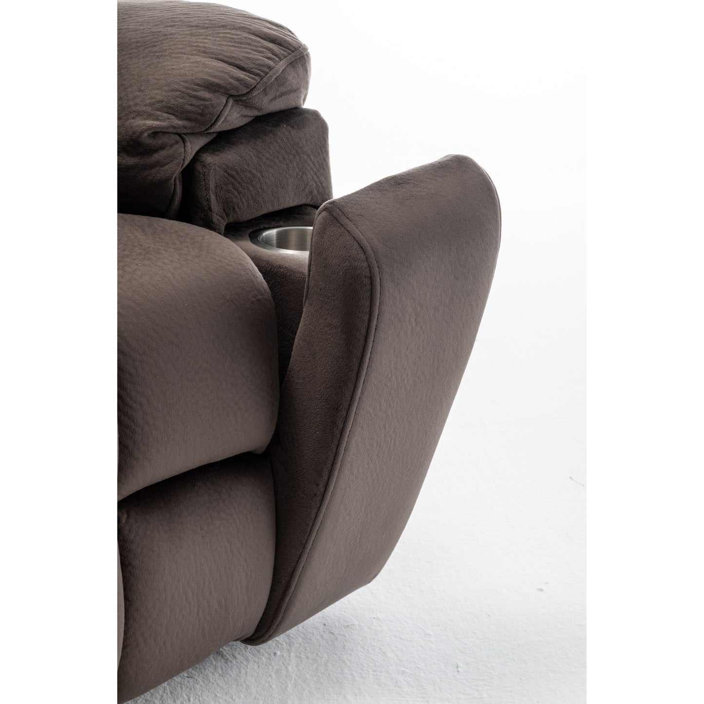 Poltrona reclinabile elettrica Velvet Wide con riscaldamento, massaggio e motore silenzioso