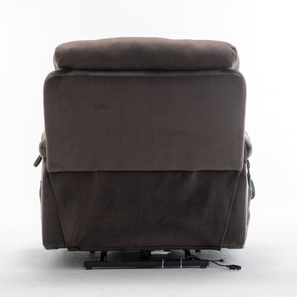 Poltrona reclinabile elettrica Velvet Wide con riscaldamento, massaggio e motore silenzioso